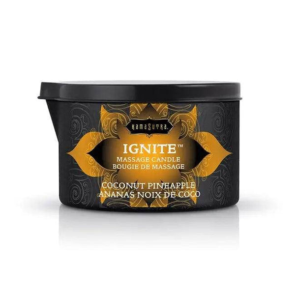 Kama Sutra Ignite Massage Oil Candle Coconut Pineapple 6 Oz - Dreamy Desire