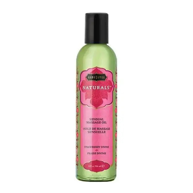 Kama Sutra Naturals Massage Oil Strawberry Dreams 8 Oz - Dreamy Desire