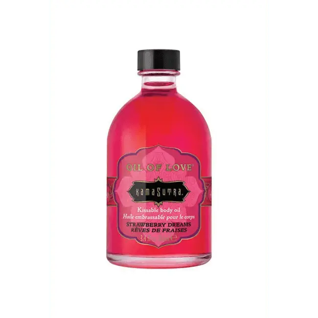Kama Sutra Oil of Love Strawberry Dreams 3.4 Oz - Dreamy Desire
