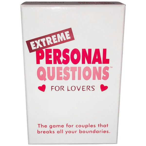 Kheper Games Extreme Personal Questions for Lovers white box front showing tagline