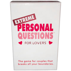 Kheper Games Extreme Personal Questions for Lovers white box front showing tagline