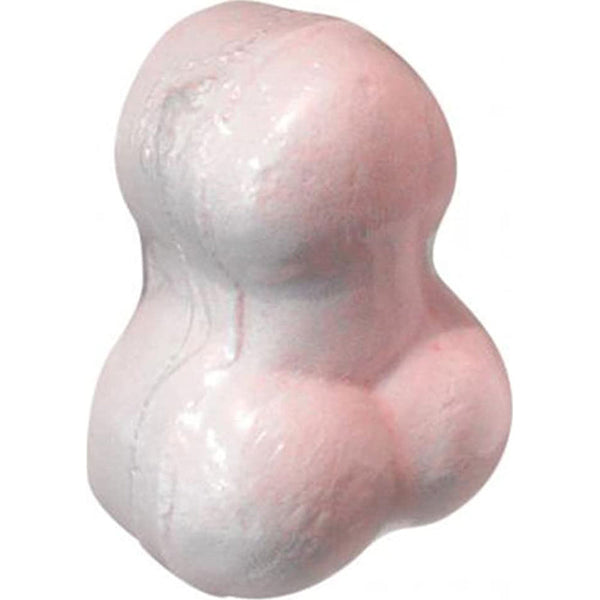 Kheper Naughty Pecker Bath Bomb in pale pink with a novelty silhouette shape