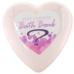 Kheper Sexy Surprise Bath Bomb in heart shape, pale pink with shimmer and mystery label
