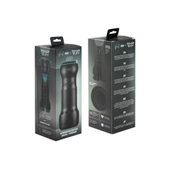 Kiiroo Feel PowerBlow combo box set, front and back packaging, matte black design