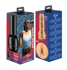 Kiiroo Feel Rachel Starr male masturbator front and back packaging with skin-like sleeve detail