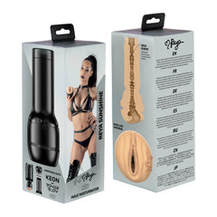 Kiiroo Feel Reya Sunshine male masturbator shown with front and back of retail packaging