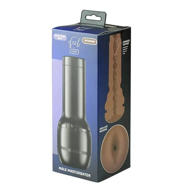 Kiiroo Feel Stroker Extra Tight Butt mid-brown male masturbator in dark case with retail box
