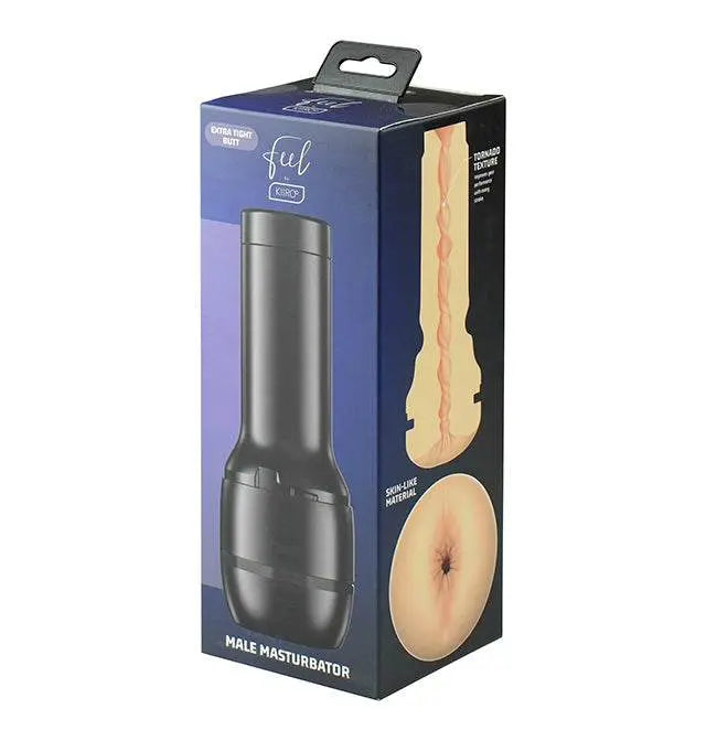 Kiiroo Feel Stroker Extra Tight Butt pale edition in dark cylindrical case with product box