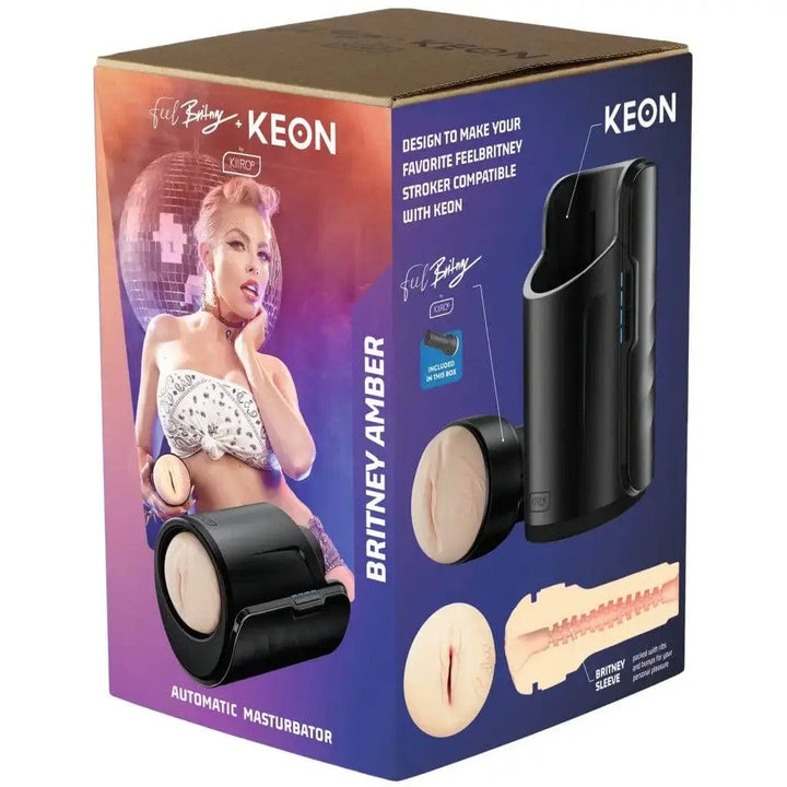 Kiiroo Feel Britney Amber Stroker + Keon Combo Set - Dreamy Desire