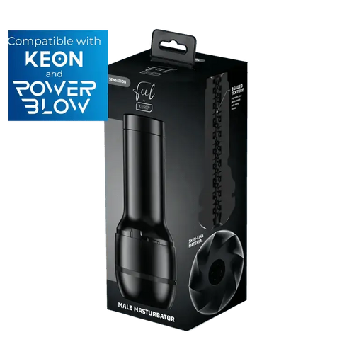 Kiiroo Feel Sensation Stroker in black with retail box, compatible with Keon and Power Blow
