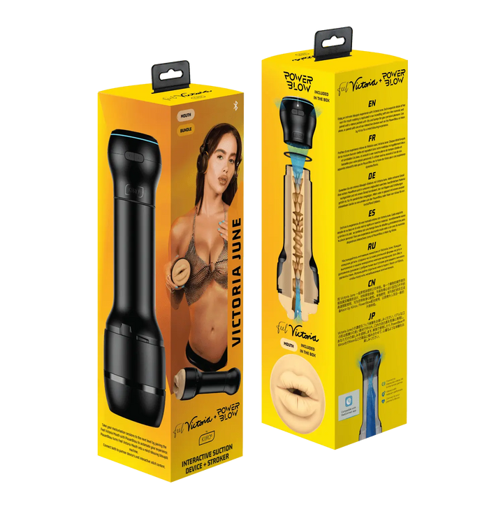 Kiiroo PowerBlow + Feel Victoria June Mouth Combo Set - Dreamy Desire