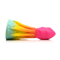 King Kraken dildo lying horizontally showing full profile of tentacle base and tapered tip