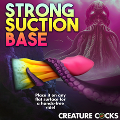 King Kraken suction base shown on flat surface for hands-free use, side profile view