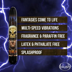 Knight vibrator feature list: multi-speed, splashproof, latex-free, phthalate-free