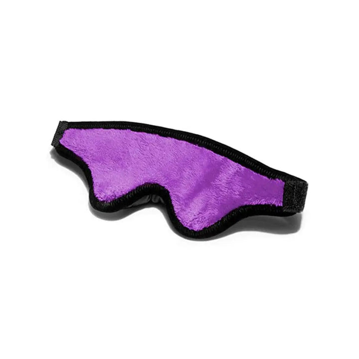 Black Label Loveblind Plush Blindfold Fluffy Purple - Dreamy Desire