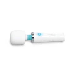 Le Wand Classique Mini wand massager shown from second angle highlighting rounded silicone head