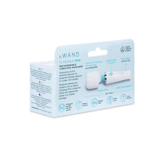 Le Wand Classique Mini packaging back panel listing 10 vibration speeds and flexible neck feature