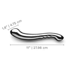 Le Wand Contour dimension diagram showing 11 inch length and 1.8 inch width