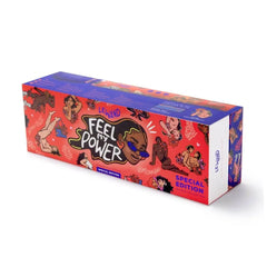 Le Wand Feel My Power special edition red and blue illustrated gift box, back view