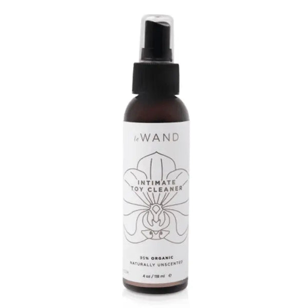 Le Wand Intimate Toy Cleaner 4oz amber glass spray bottle, 95% organic formula