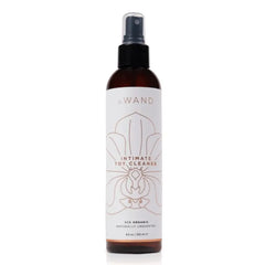 Le Wand Intimate Toy Cleaner 8.5 oz amber spray bottle with floral label design