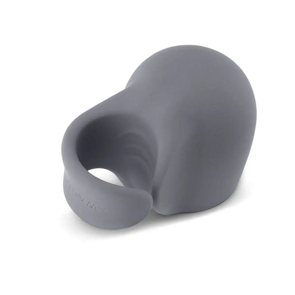 Le Wand Loop silicone penis play attachment in slate grey, shown from a front hero angle