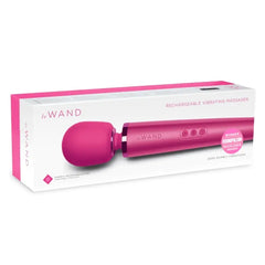 Le Wand Vibrating Massager retail box showing deep pink product and Cosmopolitan award badge