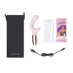 Le Wand XO complete set with storage pouch, USB cable, and guide booklets