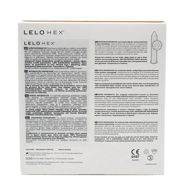 Lelo Hex Original Condoms 36 Pack - Dreamy Desire