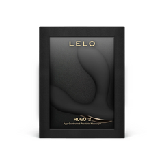 LELO HUGO 2 black app-controlled prostate massager in premium gift box packaging