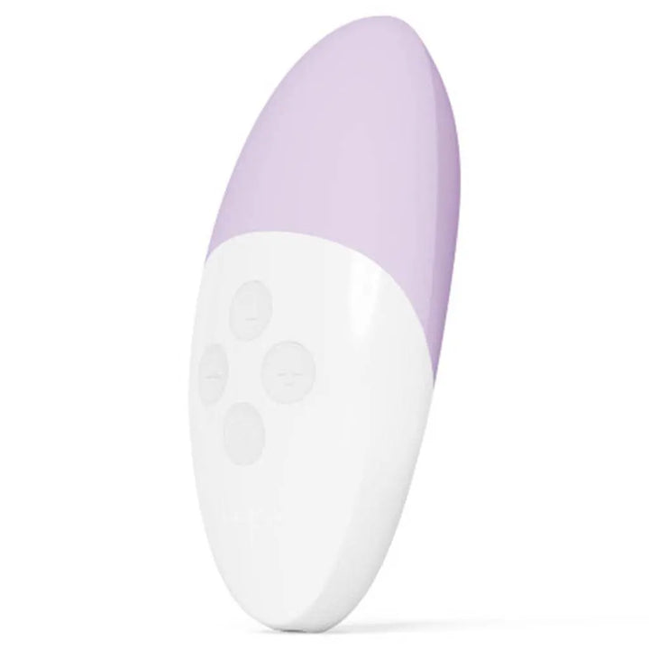 LELO SIRI 3 clitoral vibrator in calm lavender silicone with white control base