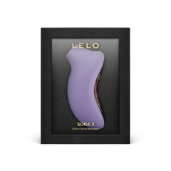 LELO SONA 3 Sonic Clitoral Massager in lavender purple displayed in black gift box
