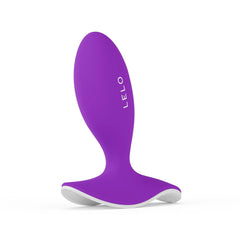 LELO Surfer Originals violet silicone prostate massager side view showing curved ergonomic shape