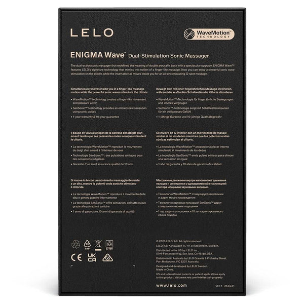 Lelo Enigma Wave Dual Stimulation Sonic Massager - Dreamy Desire