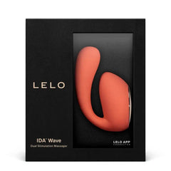 Lelo IDA Wave Dual Stimulation Massager Coral Red - Dreamy Desire