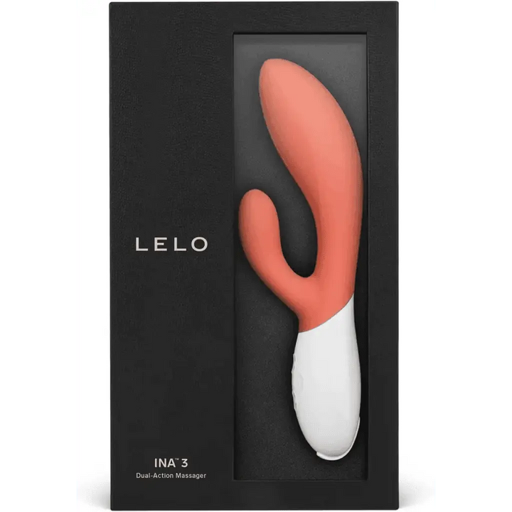 Lelo Ina 3 G Spot Rabbit Vibrator Coral - Dreamy Desire
