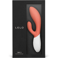 Lelo Ina 3 G Spot Rabbit Vibrator Coral - Dreamy Desire