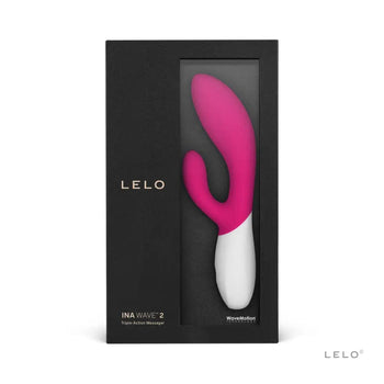 Lelo Vibrators Lelo Ina Wave 2 Rabbit Vibrator - Cerise