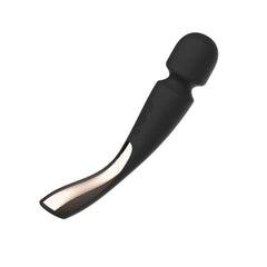 Lelo Smart Wand Medium - Vibrating Wand Massager in Black - Dreamy Desire