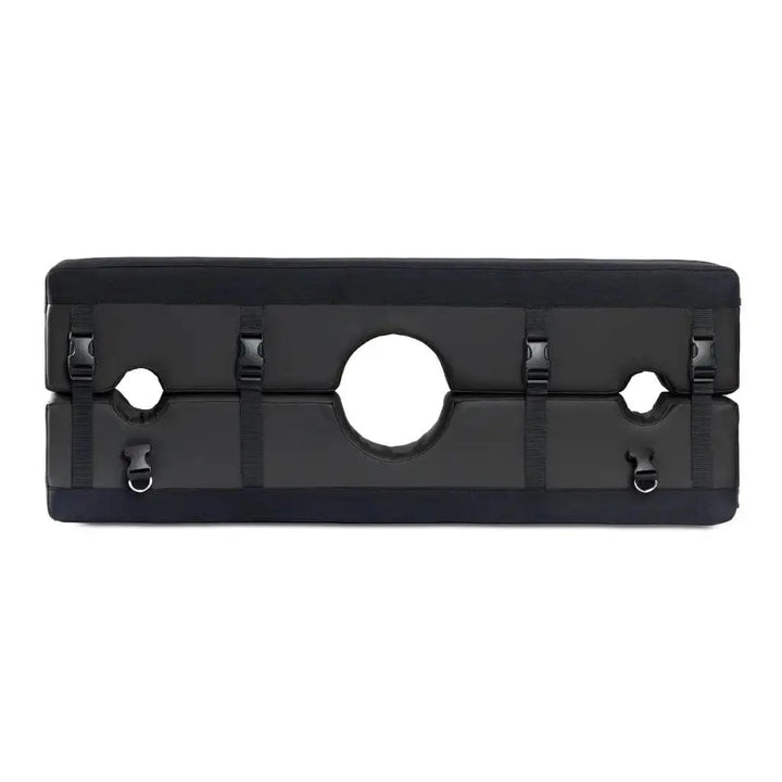 Liberator Bastion Bondage Stocks Cuffs Black - Dreamy Desire