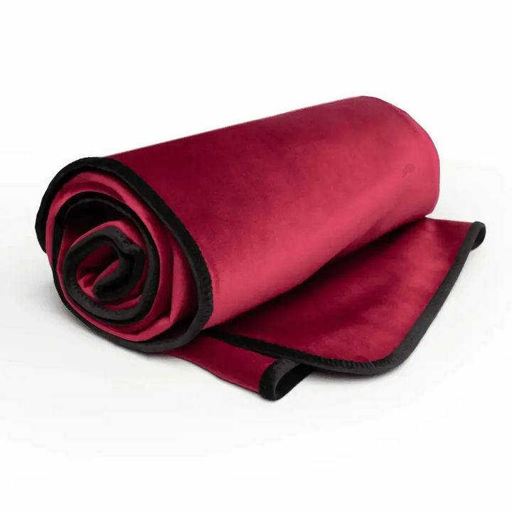 Liberator Fascinator Lush Throw Moisture Resistant Blanket | King Size, Merlot - Dreamy Desire