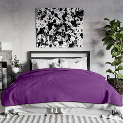 Liberator Fascinator Lush Throw Moisture Resistant Blanket | King Size, Purple - Dreamy Desire