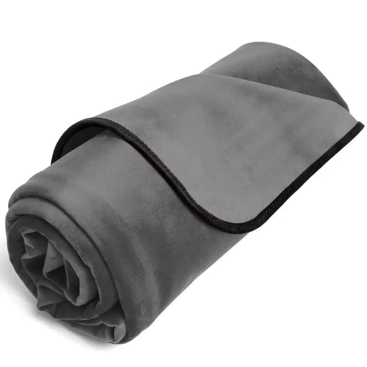 Liberator Fascinator Throw - Moisture Proof Sensual Blanket | Mini Size, Microvelvet Grey - Dreamy Desire