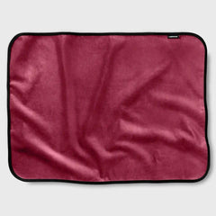 Liberator Fascinator Throw Moisture Proof Blanket | Mini Size, Microvelvet Merlot - Dreamy Desire