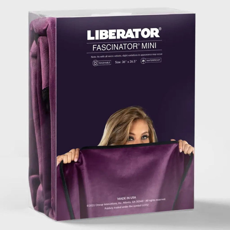 Liberator BDSM Liberator Fascinator Throw - Moisture Proof Sensual Blanket | Mini Size, Microvelvet Royal Blue