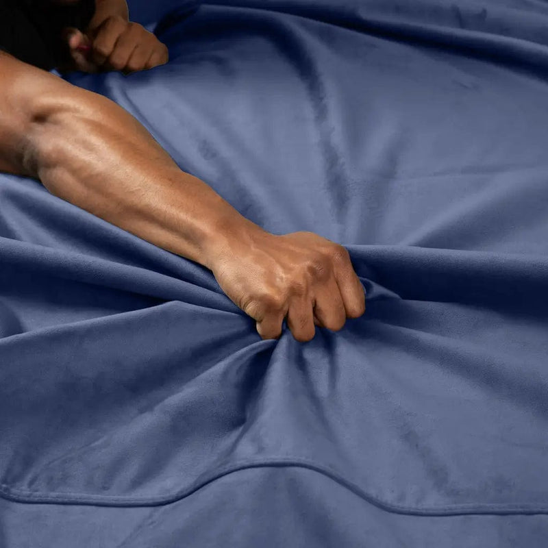 Liberator BDSM Liberator Fascinator Throw - Moisture Proof Sensual Blanket | Mini Size, Microvelvet Royal Blue