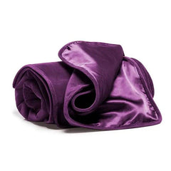 Liberator Fascinator Throw - Moisture Proof Sensual Blanket | Regular Size, Microvelvet Aubrergine - Dreamy Desire
