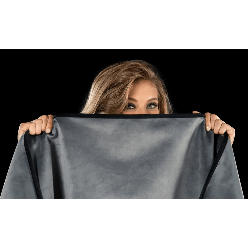 Liberator BDSM Liberator Fascinator Throw - Moisture Proof Sensual Blanket | Regular Size, Microvelvet Black