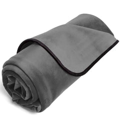 Liberator Fascinator Throw - Moisture Proof Sensual Blanket | Regular Size, Microvelvet Grey - Dreamy Desire