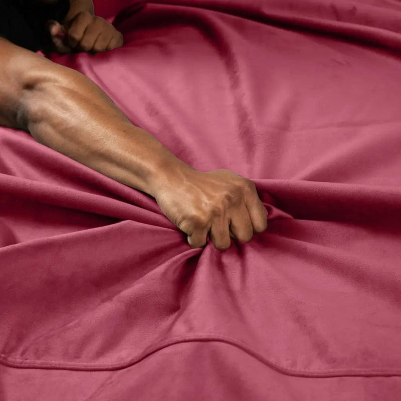 Liberator BDSM Liberator Fascinator Throw - Moisture Proof Sensual Blanket | Travel Size, Microvelvet Merlot